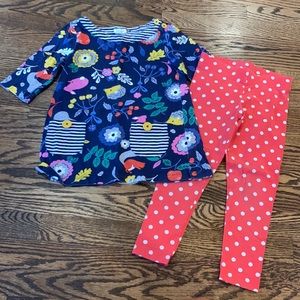 Mini Boden tunic and leggings set
